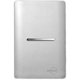 Conjunto Interruptor Paralelo Horizontal 4x2 - Novara Prata Cromado